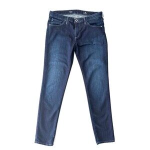 AG Adriano Goldschmied The Stilt Cigarette Leg Jeans 29R Dark Wash Stretch